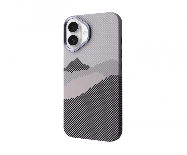 Чехол WAVE Gleam Case with Magnetic Ring iPhone 16 (white mountain)